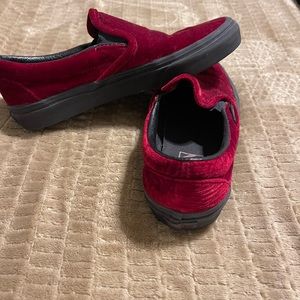 Vans - beautiful color! Velour and black sole.